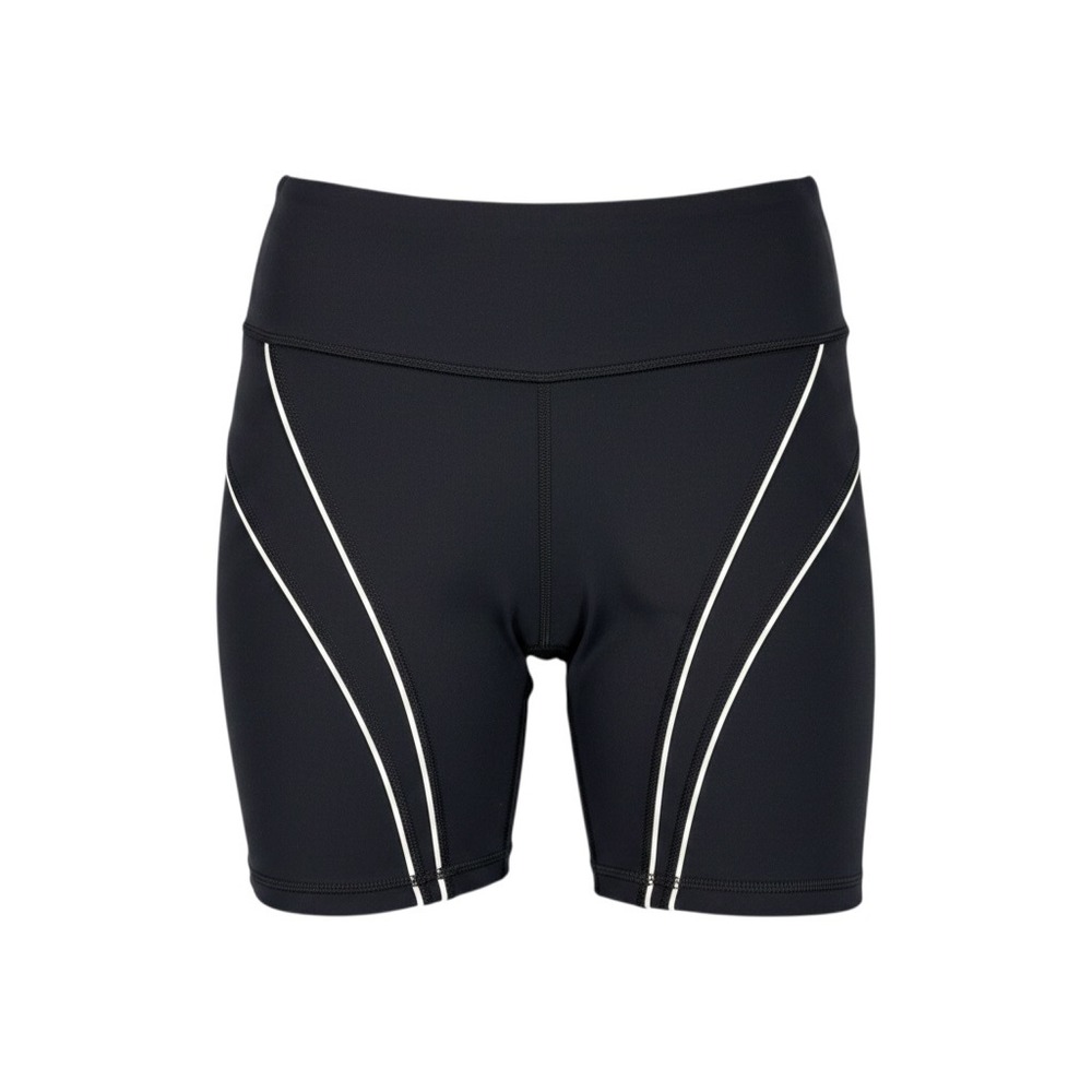 Victoria's Secret Sport Bike Shorts Womens S Black Compression High Rise Pocket - Picture 1 of 10